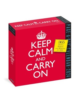 اشتري Keep Calm And Carry On Pageaday Calendar 2024 في الامارات