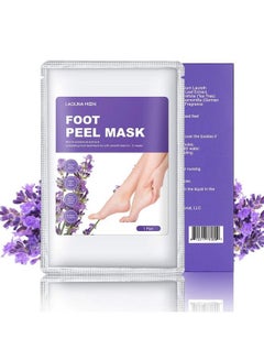 Buy Exfoliating Foot Peel Mask Lavender Moisturizing Foot Mask For Women & Men Remove Calluses Peeling Away Rough And Dead Skin Make Feet Soft And Smooth In 12 Weeks (2 Pack) in UAE