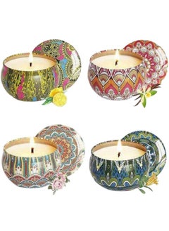 اشتري Set of 4 Moroccan candles Multicolor في مصر