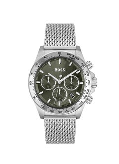 Buy Men Chronograph Round Shape Stainless Steel Wrist Watch 43 mm in UAE