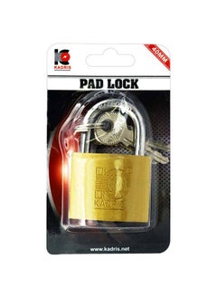 Buy Heavy-Duty Security Padlock HA-1428, Weather-Resistant in Solid Brass Lock 40MM - Padlock  shackle with Keys for Sheds, Storage Unit, School, Gym Locker, Fence, Toolbox, Hasp Storage in UAE