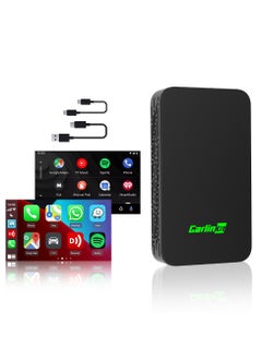 اشتري CarlinKit 5.0 Wireless CarPlay Wireless Android Auto 2 in 1 adapter GPS plug and play 2.4+5.8GHz Auto connection for MG mazda Camry Kia 98% car في السعودية