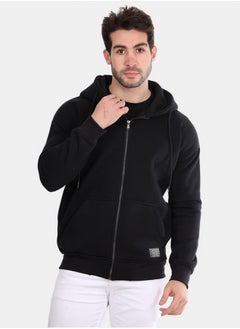 Buy Basic Inner Fleece Zip Through Hoodie in Egypt