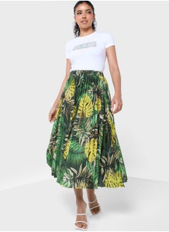 Buy Tie Detail Pleated Skirt in UAE