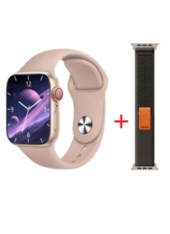 Buy Sports Watch Series 9 AMOLED display Full Screen With Health Fitness Tracker +addition Replacement 45mm-Pink Gold in Saudi Arabia