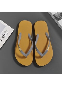 Buy 2023 Mens Summer Slides Non-slip Sport Sandals Beach Flip-Flops 2588 orange Gray in Saudi Arabia