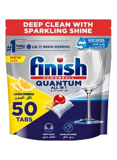 اشتري Finish  All-in-1 Lemon Sparkle Dishwasher - 50 Tabs في الامارات