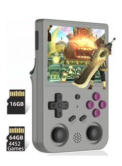 Buy RG353V Retro Handheld Game with Dual OS Android 11 and Linux, RG353V with 64G TF Card Pre-Installed 4452 Games Supports 5G WiFi 4.2 Bluetooth  (Grey) in Saudi Arabia