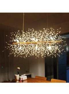 Buy 9 Head Modern Dandelion Crystal Chandelier Gold Head Bedroom Dining Room Aisle Lighting in Saudi Arabia