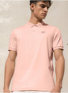 Buy Men's Luxury Touch Polo Pink in UAE