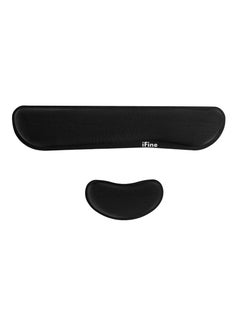 Buy Keyboard Ergonomic Mouse Wrist Rest Pad and Cushion Support for Computer and Gaming Stress-free Typing(Black) in UAE