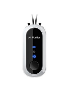 اشتري Mini Portable Hanging Neck Anion Air Purifier Fast Air Purification High/Low Gear Adjustment Built-in Battery White(Lanyard) في السعودية