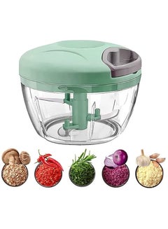 اشتري Portable Vegetable Chopper Hand Pull Mixer Cutter for Vegetable Fruits Nuts Durable Pepper Nuts Ginger Tomato etc. في السعودية