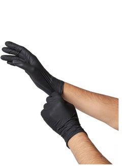 Buy Black Gloves 100 Pieces - S in Saudi Arabia