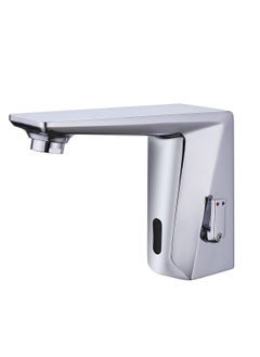 اشتري Automatic Sensor Faucet, Touchless Faucet for Bathroom, Chrome Vanity Faucets, Easy Installation Hand Free Faucet with Temperature Adjustable Knob Ideal for School Home Hotel في السعودية