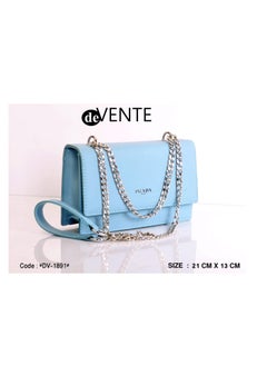 Buy Women's handbag with silver metal chain in Egypt