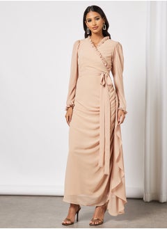 Buy Wrap Detail Dress For Women in UAE