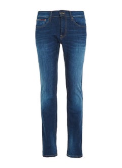 Buy Men's Scanton Slim Fit Faded Jeans, Navy in Saudi Arabia