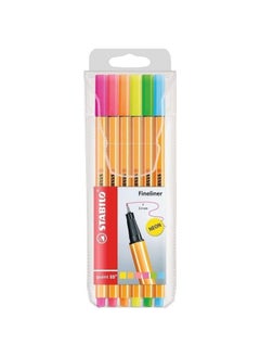 Buy Phosphorescent Fineliner Pen 6 Color Multicolour in Egypt