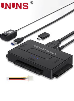 اشتري SATA IDE To USB 3.0 Hard Drive Adapter,External Hard Drive Adapter Kit,Ultra Recovery Reader Converter For Universal 2.5" 3.5" IDE HDD/SSD,CD/DVD Optical Drives في الامارات
