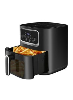 Buy Air Fryer 10L,10-in-1 Functions,Air Fry,Roast,Bake,Broil,Dehydrate,Digital Touch screen Air Fryers,Nonstick & Dishwasher-Safe Basket,Stainless Steel Air Fryer,Black in UAE