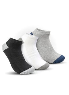 Buy STITCH Men's Pack of 3 Half Terry Ankle Casual Socks in Egypt