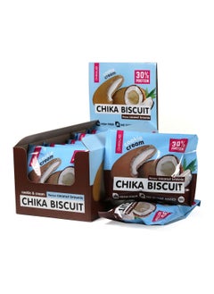 Buy Chika Biscuit Protein Biscuit 50g Coconut Brownie 12pcs in UAE