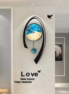 Buy 24.8" Multi-Color Modern Acrylic Wall Clock Decor Home Hanging Art Living Room Bedroom in Saudi Arabia