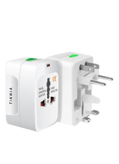 Buy Travel Adapter, Worldwide All in One European Universal Adaptor, International Wall Charger Plug (Without USB PORT) for Asia Europe UK AUS and USA in UAE