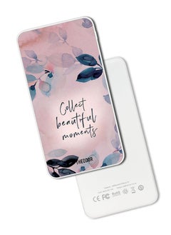 اشتري 10,000 mAh Super Fast Charging Ultra Compact Power Bank with Quick Charge & Power Delivery, Portable Charger For iPhone and Android Collect Beautiful Moments في الامارات