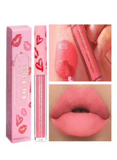 اشتري Velvet Matte Lip Gloss,Long-Lasting Makeup,Mist Lip Gloss No.06 في الامارات