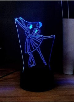 Buy Ballet 3D Illusion Light 3D Illusion Art Multicolor Night Light Ballroom Dancer Singer Guitar Bass USB Switch Multicolor LED Fantasy Multicolor Night Light Gift in UAE