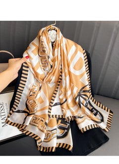 Buy Spring and summer fashion print shawls Women's beach scarves in Saudi Arabia