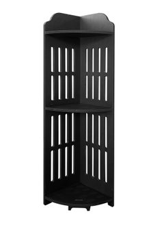 Buy Corner Rack, Corner Storage Rack, PVC, universal for any situation, height 31.5 inches (80 cm), Black in Saudi Arabia