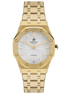 Buy Beverly Hills Polo Club Women's Quartz Movement Watch, Analog Display and Metal Strap - BP3161X.130, Gold in UAE