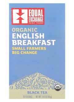 اشتري Organic English Breakfast Black Tea 20 Tea Bags 1.41 oz (40 g) في الامارات