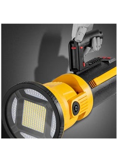 اشتري Multifunctional Handheld 3x18650 Battery Searchlight Long Distance Cob Rechargeable Led Work Light Flashlights and Torches في السعودية