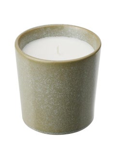 Buy Scented Candle In Ceramic Jar, Fresh Grass/Light Green, 50 Hr in Saudi Arabia