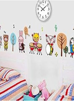 Buy Forest Concert Animals Band Music Wall Sticker Stickers Home Decoration Wall Paper Kids Rooms Decals-es in Egypt