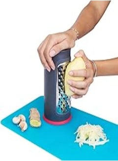 اشتري Grater vegatable grater Stainless Steel, Portable Lightweigt, internal storage في مصر