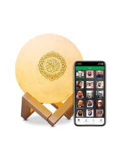 اشتري Creative Color Moon Lamp Bluetooth Audio Intelligent App Control Bedroom Atmosphere Night Light في السعودية