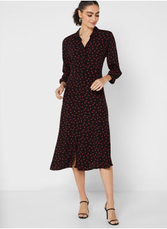 اشتري Dot Print Dress في السعودية