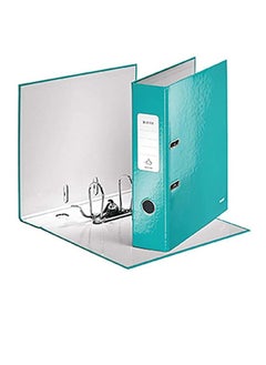 Buy Leitz Wow Laminated Lever Arch File A4 80Mm Turquoise in UAE