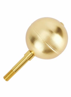 اشتري Flagpole Ball Top Ornament, 3-Inch Flag Pole Gold Ball Flag Pole Topper Aluminum Weatherproof Flagpole Topper for Top of Outdoor Flag Pole Caps في السعودية