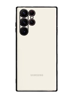 Buy Samsung Galaxy S23 Ultra Case Clear Case with Electroplating Frame 6D Plating Camera Lens Protection Classic Series 6.8 inch Black/Clear in UAE