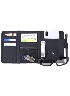 اشتري Multi-function Car Sun Visor Space Organizer Storage & Holder of Card,Phone, Bag, Document,Pen (Black) في الامارات