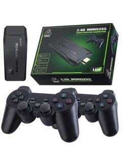 Buy Classic M8 Game Stick 4K Game Console with Two 2.4G Wireless Gamepads Dual Players HDMI Output Built in 3500 Classic Games Compatible with Android TV/PC/Laptop/Projecto in UAE
