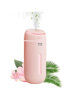 Buy Air Humidifier Breathing Light Leakproof 400ml Cylindrical Button Control Home Bedroom Car in Saudi Arabia