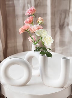 Buy 3 Pieces Ceramic Vases Flower Vases for Home Decor Living Room Home Office in UAE