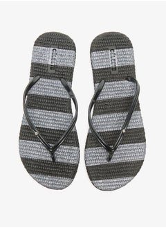 اشتري Women's Striped Slip-On Thong Slippers في الامارات